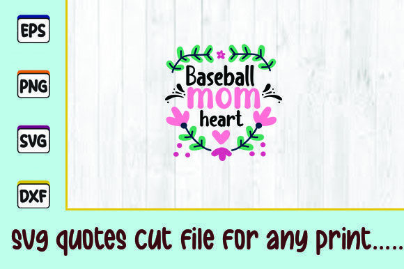 Baseball Mom Heart: A Design That Hits the Emotional Sweet Spot