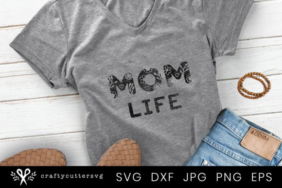Mom Life Mother s Day T-Shirt Design