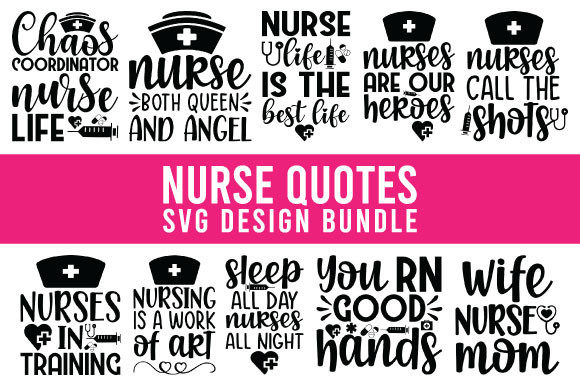 Nurse Quotes SVG Design Bundle Review for Real Embroidery Projects